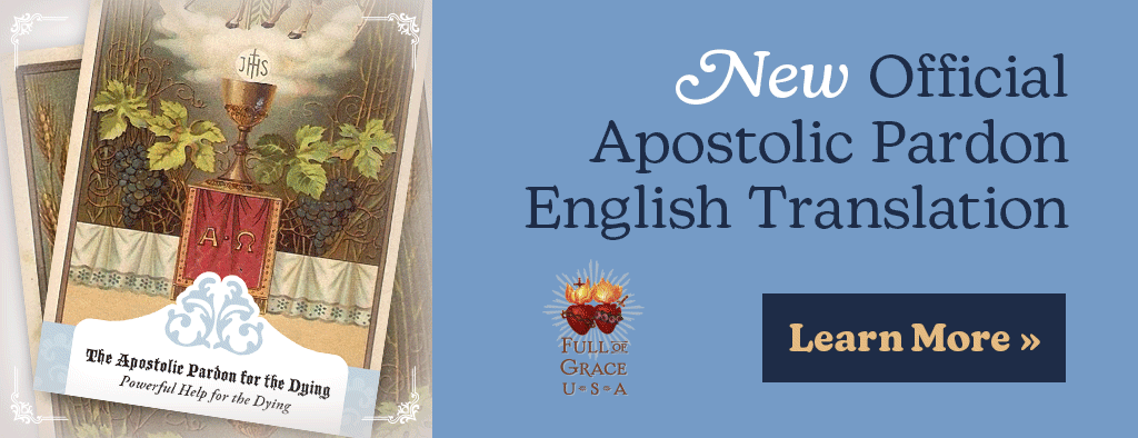 NEW OFFICIAL 2026 APOSTOLIC PARDON HOLY CARD ENGLISH TRANSLATION FROM THE USCCB